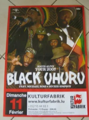 Produktbild von Black Uhuru - Plakat / Poster - 50x70 cm