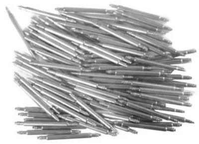 Produktbild von Steinmeister  Uhrmacherbedarf  Federstege für Uhrenarmbänder, Ø1,5 mm, VE100, Länge 6- 43 mm (730021)