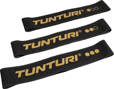 Produktbild von Tunturi Centuri 3er Set Power Band, Widerstandsband mit Stärke 4-14 kg, Fitnessband, Trainingsband für Krafttraining