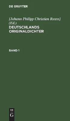 Produktbild von Deutschlands Originaldichter. Band 1