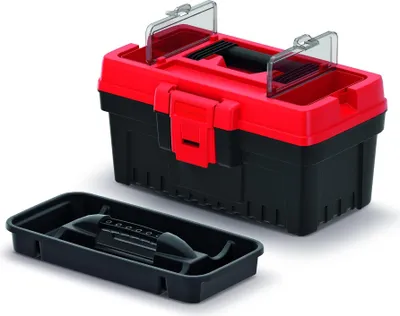 Obrázek produktu pro Box na nářadí Box na nářadí Přepravní organizér červený 296 x 177 x 155 mm