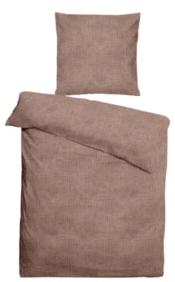 Obrázok produktu pre Dormisette, obliečka na prikrývku z mušelínu, farba taupe, 100 % bavlna, rozmery 135x200 cm + 80x80 cm