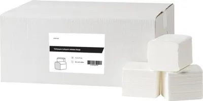 Produktbild von Toilettenpapier Einzelblatt | Zellstoff | 2-lagig | 11,2 x 21 cm | 9000 Blatt