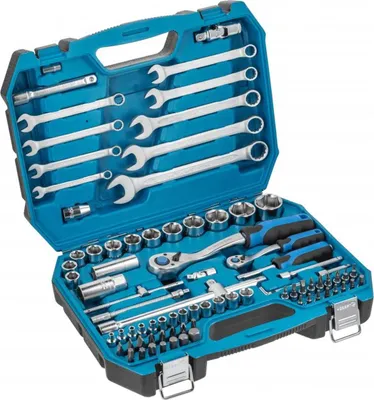 Produktbild von 85-teiliges Werkzeugset Werkzeugkoffer HT1R425 Werkzeugkiste Ratsche Schrauberbits