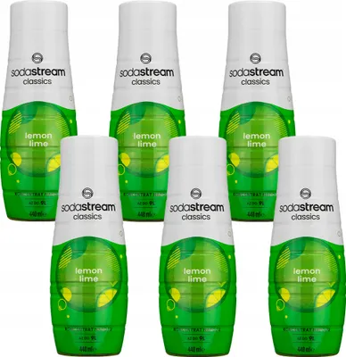 Obrázek produktu pro Sodastream Sirup Citron Limetka 440ml Sada 6 nápojových koncentrátů Sirup