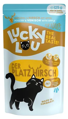 Produktbild von Lucky Lou Lifestage Adult Geflügel & Hirsch 16x 125 g