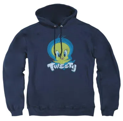 Image de Looney Tunes - Sweat à capuche unie pour hommes/femmes, modèle TV38241 (Taille M), couleur marine