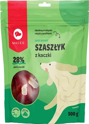 Zdjęcie produktu dla MACED Szaszłyk z kaczki - Przysmak dla psów - 500g