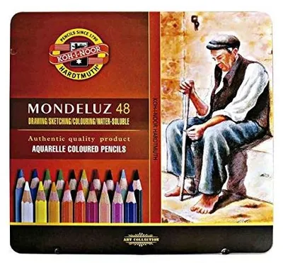 Zdjęcie produktu dla Kredki ołówkowe mondeluz aquarell zestaw 48 kolorów dla artystów