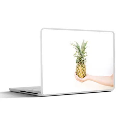 Produktbild von MuchoWow® Laptop Aufkleber Sticker Cover Ananas - Gelb - Tropisch 32.5x23.5 cm - Sticker für Laptop - Selbstklebend