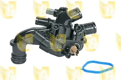 Produktbild von UNIGOM Thermostat Kühlmittel passend für PEUGEOT 207 (WA, WC) 207 CC (WD) 308 SW I (4E, 4H) 207 SW (WK) für CITROËN BERLINGO (B9)