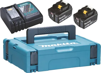 Produktbild von Makita Energy Kit 197624-2 2x BL1850B + DC18RC
