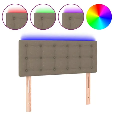 Produktbild von vidaXL LED Kopfteil Taupe 80x5x78/88 cm Stoff