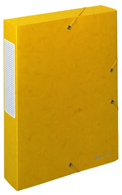 Zdjęcie produktu dla Exacompta 50919E pudełko archiwizacyjne Exabox grzbiet 60mm karton Manila żółte DIN A4
