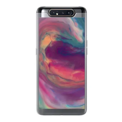 Produktbild von MuchoWow® Handyhülle Schutzhülle Hülle für Samsung Galaxy A80 Flüssig - Rosa - Türkis - Abstrakt Silikon Softcase Handy Hülle - Schutzdeckel