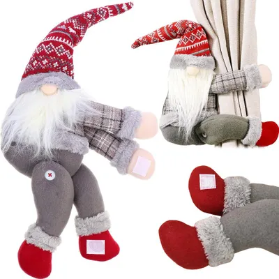 Produktbild von Weihnachtsmann Zwerg Gardinenschnalle mit Klettverschluss