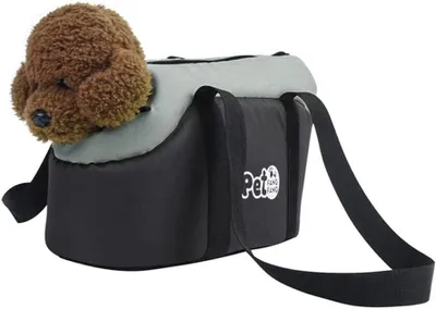Imagen del producto de Bolsa de transporte para perros, transpirable, plegable, para perros y gatos pequeños de hasta 5 kg, gran capacidad, ideal para viajes