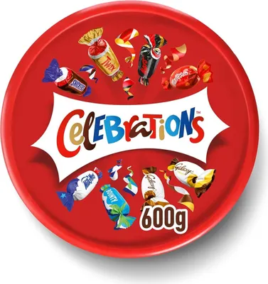 Produktbild von CELEBRATIONS | 600g | Mini-Schokoriegeln | Geschenkbox | Maltesers, Galaxy, Snickers & mehr | Einschulung, Geburtstag, Hochzeit