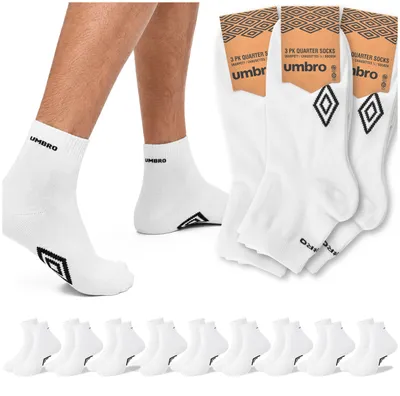 Productafbeelding van UMBRO Heren Enkelsokken 9 Paar, Witte Katoenen Sokken, Maat 39/42, AI-gegenereerde afbeelding