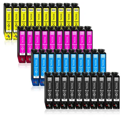 Produktbild von 40er Pack Druckerpatronen 502 502XL kompatibel mit Epson WF-2860