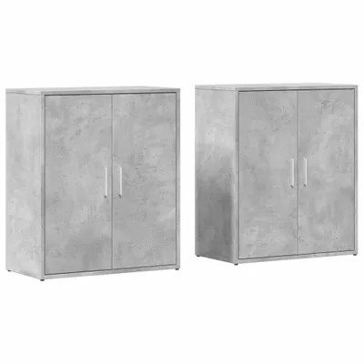 Produktbild von Sideboards 2 Stk. Betongrau 60x31x70 cm Holzwerkstoff