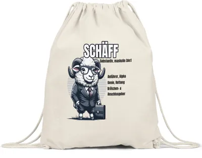 Produktbild von Schäff Begriffsdefinition Design Turnbeutel - Chef Büro Kollegen Humor