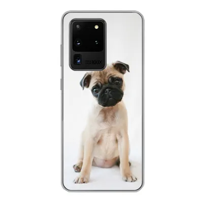 Produktbild von MuchoWow® Handyhülle Schutzhülle Hülle für Samsung Galaxy S20 Ultra Hund - Haustiere - Porträt Silikon Softcase Handy Hülle - Karteninhaber
