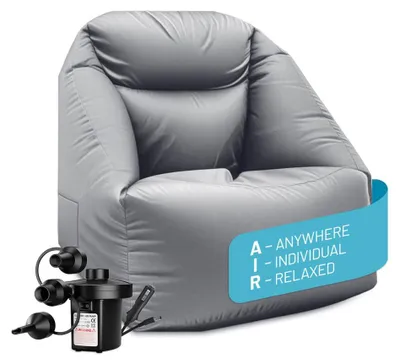 Image de Fauteuil gonflable LUMALAND modèle AIR, avec pompe électrique, pour une utilisation intérieure et extérieure