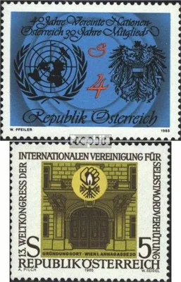 Produktbild von Briefmarken Österreich 1985 Mi 1817,1818 (kompl.Ausgaben) postfrisch Sondermarken
