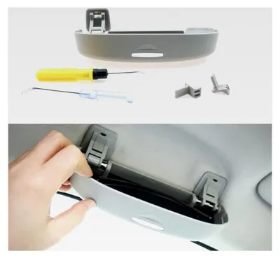 Produktbild von Brillenhalter für das Auto, kompatibel mit Seat Leon 4 Cupra Formentor/Cupra Terramar 2020-2024 2025, Brillenetui Innenraumausstattung (Grau)