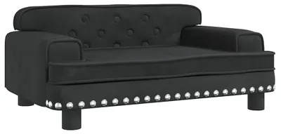 Obrázok produktu pre vidaXL Pelech pre psov čierny 70x45x30 cm Velvet