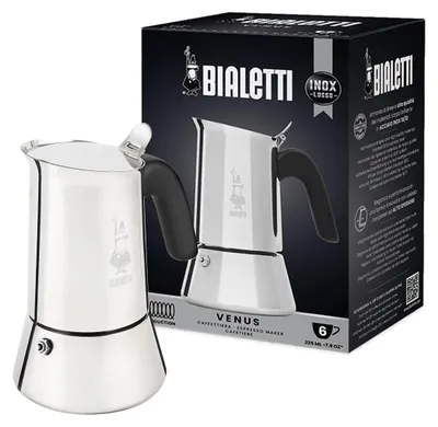 Produktbild von Edelstahl Moka 6 Tassen Kocher Venus Induktion