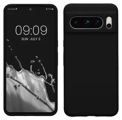 Produktbild von kwmobile Handyhülle für Google Pixel 8 Pro Hülle, für Pixel 8 Pro Case - Hülle Silikon - kabelloses Laden - Schwarz