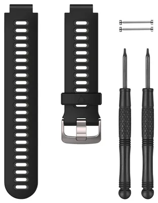 Image de Garmin bracelet de remplacement noir/gris en silicone