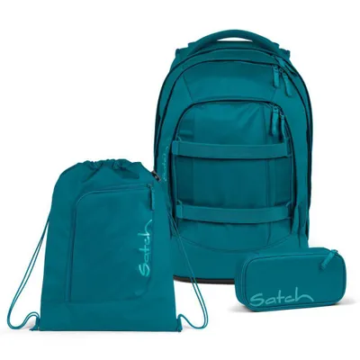 Produktbild von Satch Pack Deep Petrol Schulrucksack Set 3tlg.