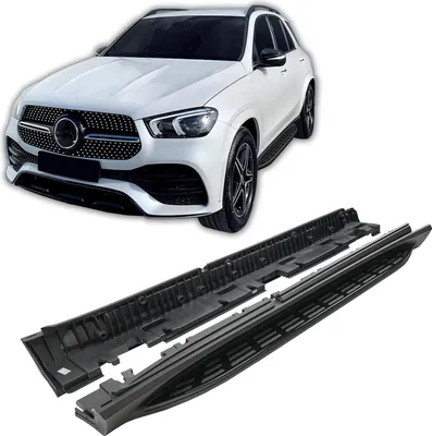 Produktbild von J&J AUTOMOTIVE | Trittbretter Set Aluminium Schweller FürMercedes GLE W167 ab 2019 Schwarz OEM Style