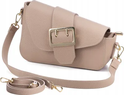 Produktbild von Vera Pelle Damen-Umhängetasche aus italienischem Leder mit Schultergurt