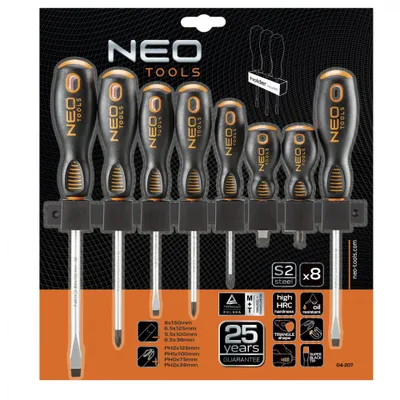 Obrázek produktu pro NEO TOOLS Sada šroubováků, 8 ks.