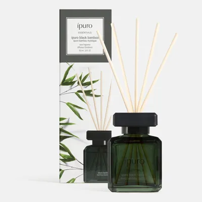 Produktbild von ipuro Essentials BLACK BAMBOO Raumduft mit Stäbchen 100 ml - Raumerfrischer mit
