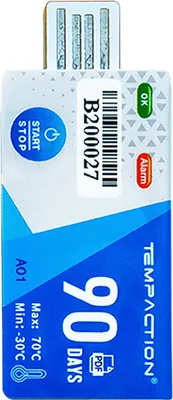 Produktbild von USB-Temperaturrekorder, PDF-Bericht, Einweg-Temperaturdatenlogger, 90 Tage Kuehlketten-Thermometerrekorder