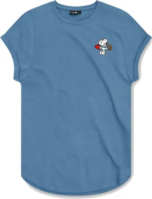 Produktbild von Bavarian Caps Damen Motiv T-Shirt , Snoopy - Dunkelblau, L
