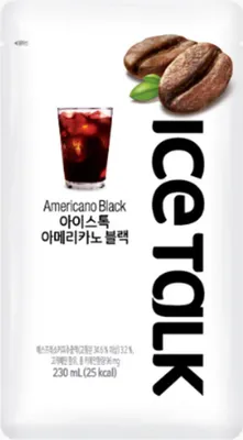 Produktbild von Ice Talk Americano Black Eis Kaffee Spezialiät schwarzer Kaffee 230ml