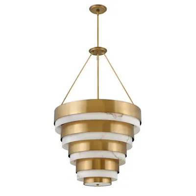 Produktbild von Elstead Echelon Hängeleuchte E14 8-fach Heritage Messing