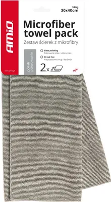 Image de Chiffons de nettoyage en microfibre 30x40cm set de 2 pour les fenêtres et le verre sans traces
