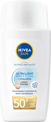 Produktbild von NIVEA 4006000172378, Sonnenschutzmittel, Gesicht, Flasche, Bräunung, Feuchtigkeitsspendend, Schutz, Empflindliche Haut, Jeder Hauttyp, 40 ml