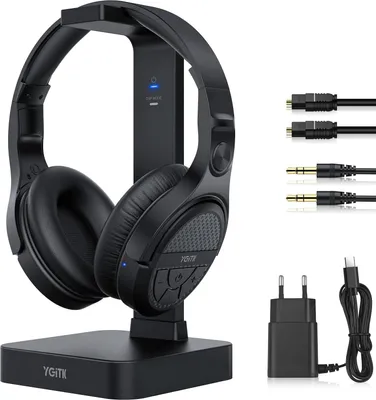 Produktbild von Irradio 141901050, Kabellos, TV, 60 - 20000 Hz, 466 g, Kopfhörer, Schwarz