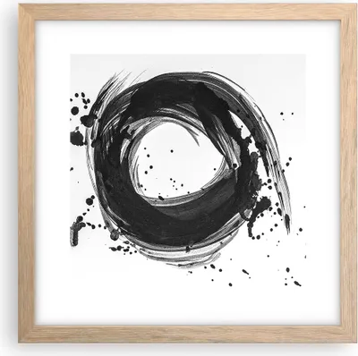 Produktbild von Gerahmtes Poster - Rahmen in heller Eiche - Abstraktion Rad Aquarell - 30x30 cm - Wand Bild - Wanddeko - Wandbilder - Kunstposter - Wandposter - Bilderrahmen - Bilder - Kunstdruck - P2NAC30x30-4371
