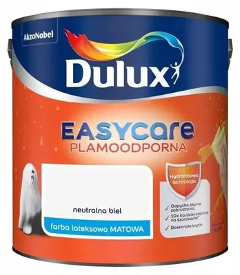 Produktbild von Abwaschbare fleckenresistente Latexfarbe für Innenwände & Decken, Neutralweiß Matt 2,5L