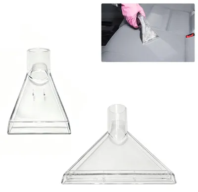 2 Polsterdüsen-Sprühköpfe, transparent, 190 mm & 92 mm, für Nasssauger