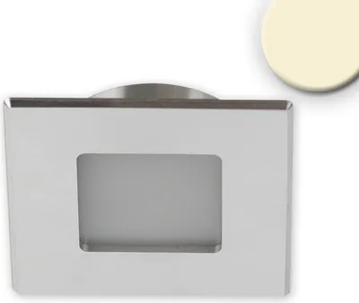 Produktbild von ISOLED LED Möbeleinbaustrahler MiniAMP ALU gebürstet, eckig, 3W, 120°,12V DC warmweiß 3000K, dimmbar